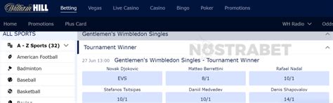 wimbledon betting odds william hill